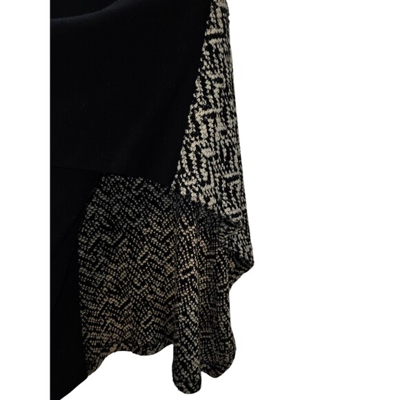 Alembika S/M Womens Sweater Poncho Black White Chunky Knit Oversized - Picture 10 of 15